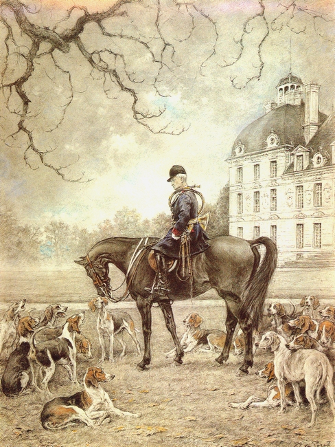 Xavier de Poret - Le marquis de Vibraye - Cheverny - Société de Vènerie